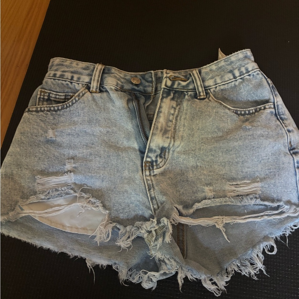 Size 26 Waist - Denim Distressed Women's Shorts